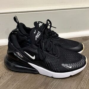 Nike Air Max Black and White Athletic Shoes
